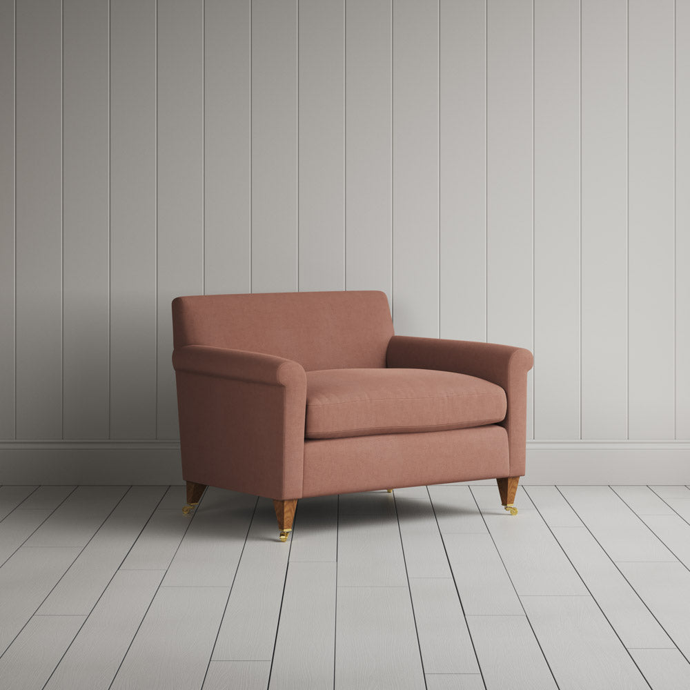 Idler Love Seat in Laidback Linen Roseberry