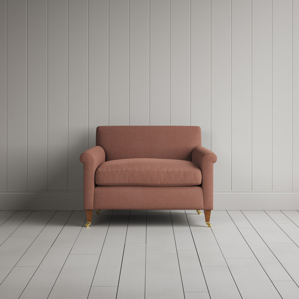  Idler Love Seat in Laidback Linen Roseberry 