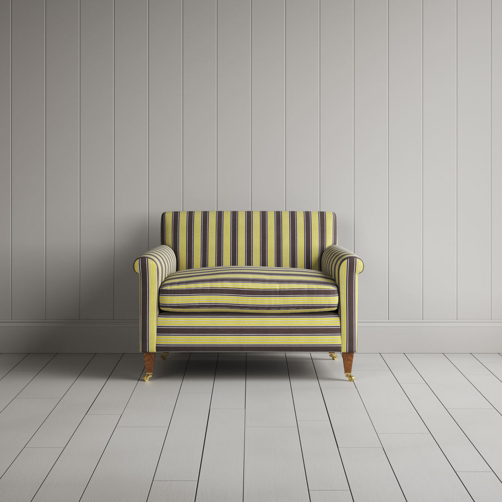  Idler Love Seat in Regatta Cotton, Custard 