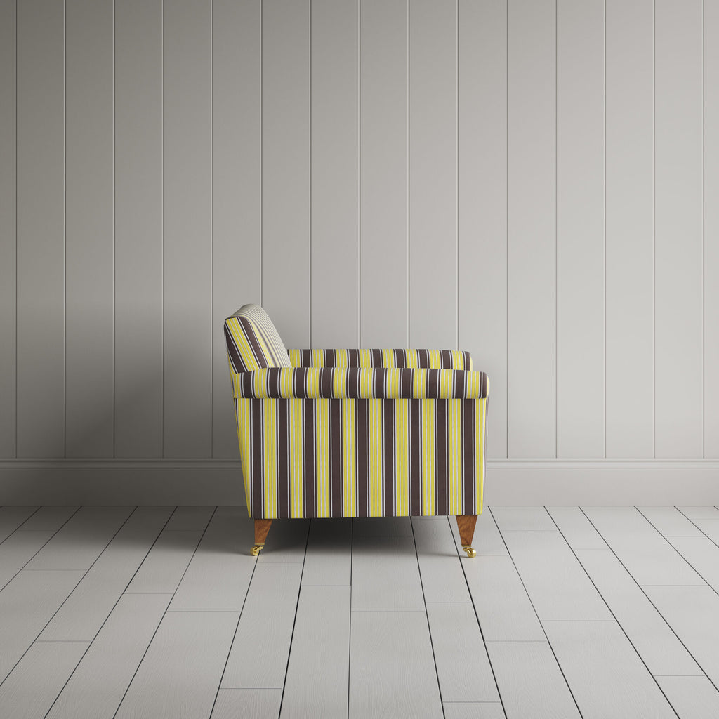  Idler Love Seat in Regatta Cotton, Custard 