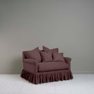  Curtain Call Love Seat in  Purple(Damson) Decorated With Cushions - NiX 