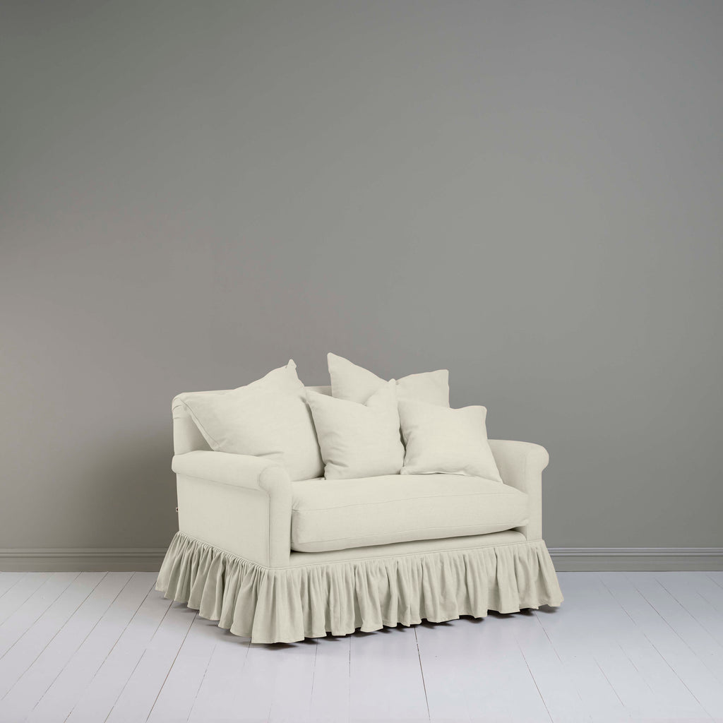  Curtain Call Love Seat in Laidback Linen Dove - Nicola Harding 