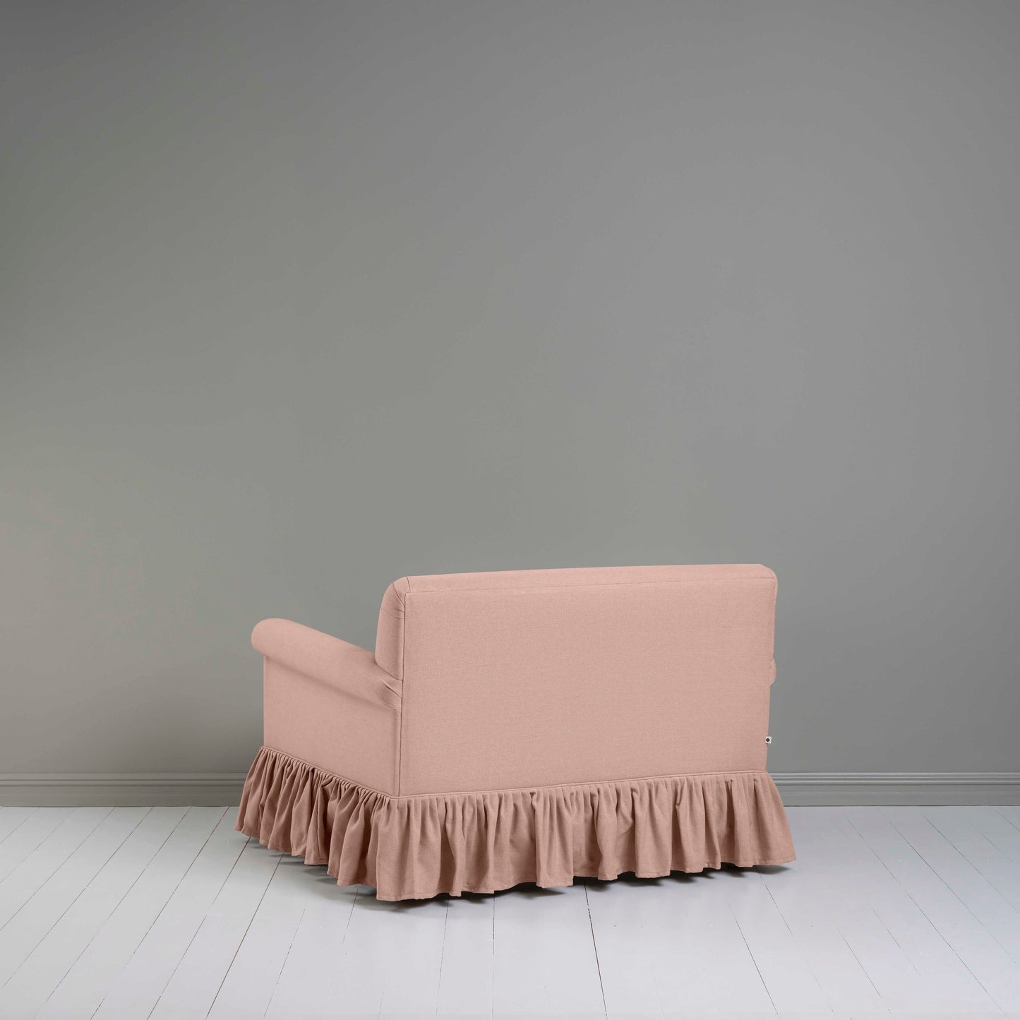 Curtain Call Love Seat in Laidback Linen Dusky Pink - Nicola Harding