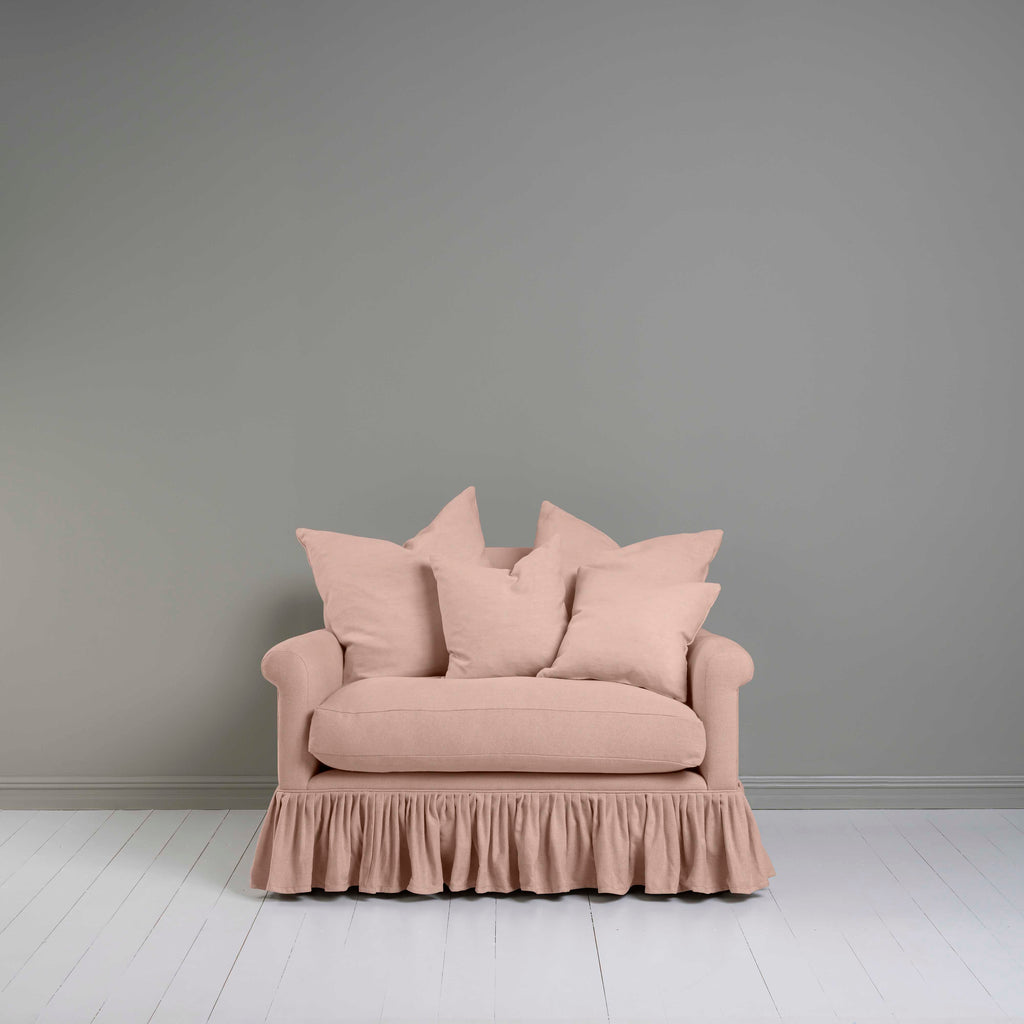  Curtain Call Love Seat in Laidback Linen Dusky Pink - Nicola Harding 