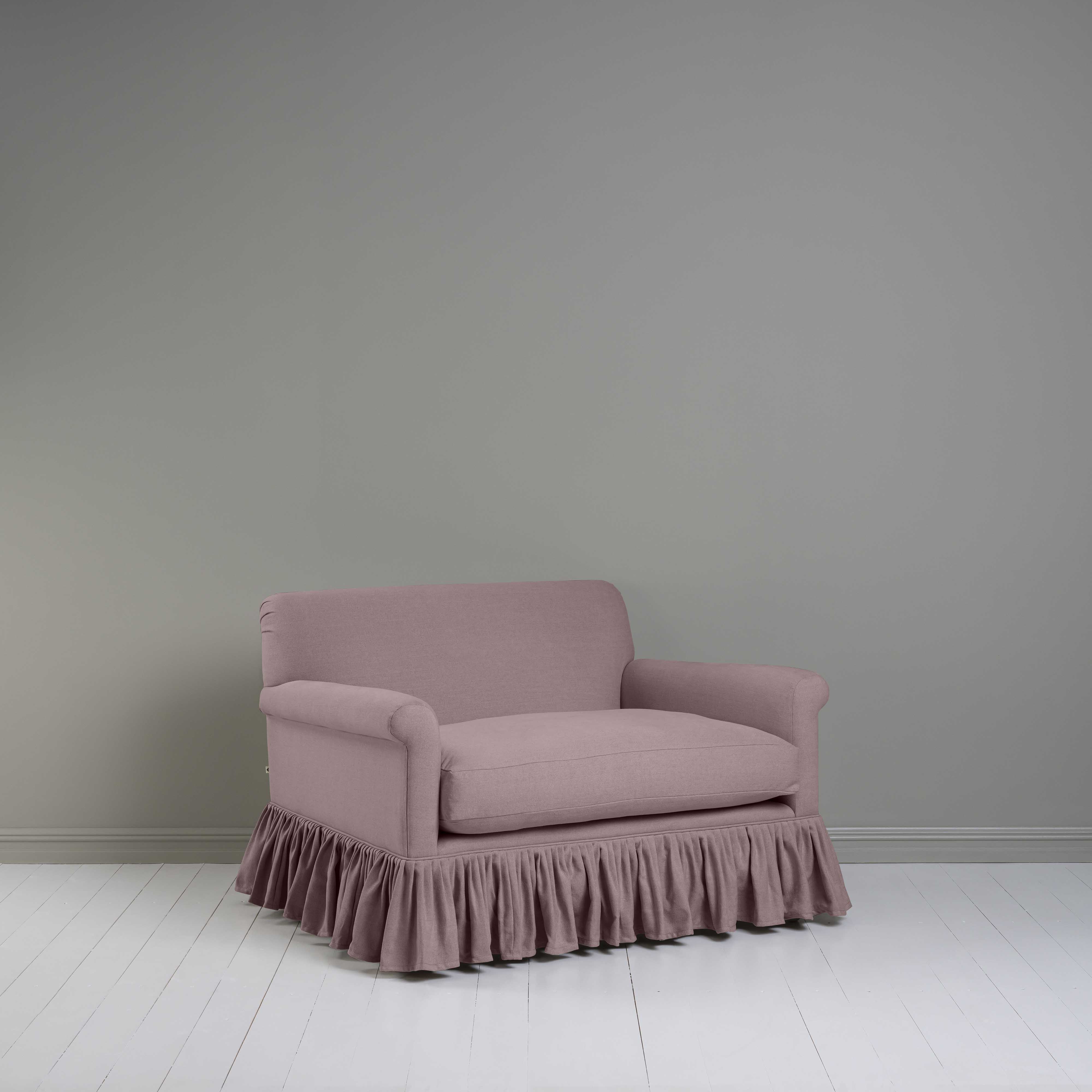  Curtain Call Love Seat in Laidback Linen Heather - Nicola Harding 