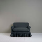  Front View of Curtain Call Love Seat in Black - Nicola Harding & Co. 