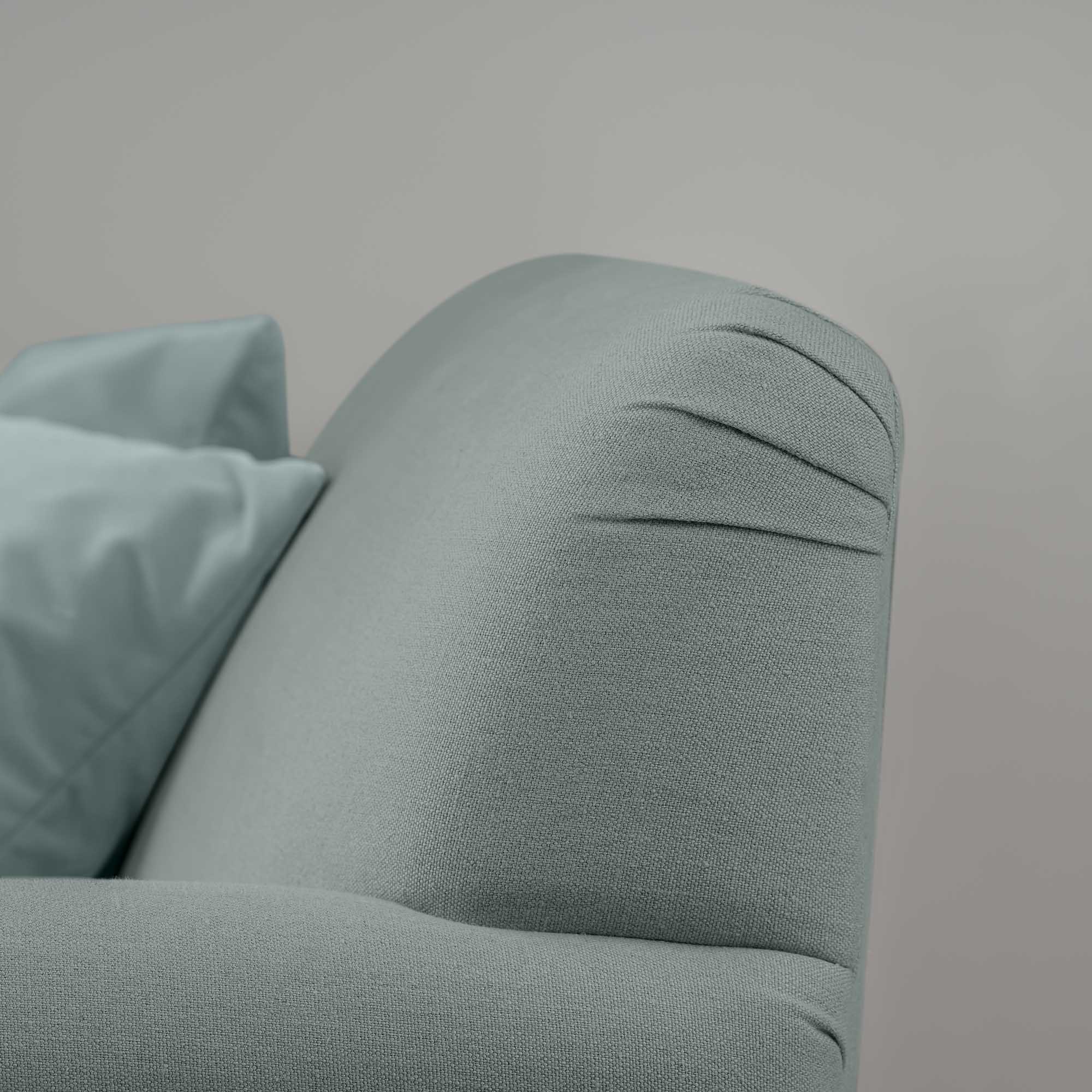  Curtain Call Love Seat in Laidback Linen Mineral - Nicola Harding 