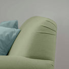  Design Closeup of Curtain Call Love Seat in Green(Moss) - By NiX 