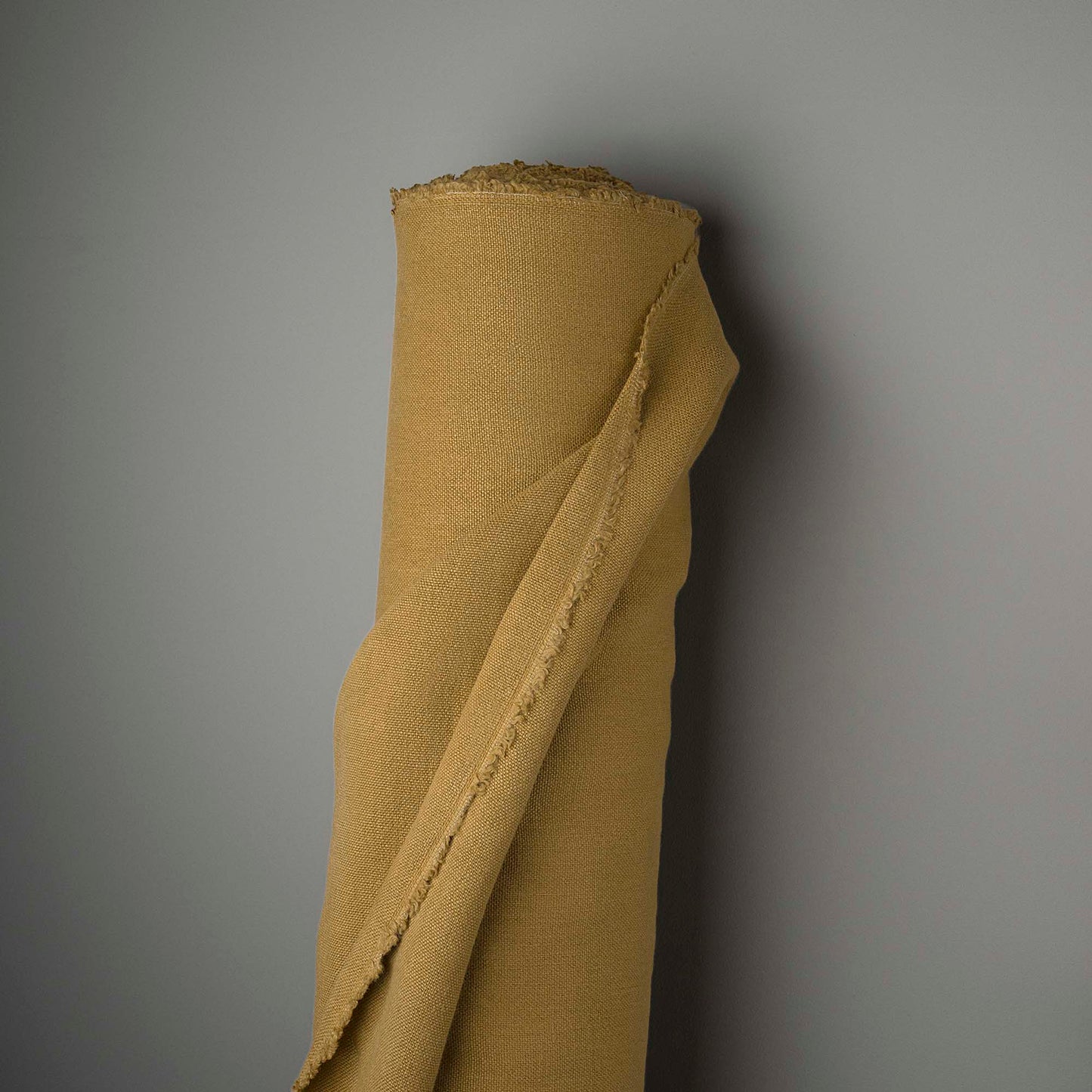 Curtain Call Love Seat in Laidback Linen Ochre - Nicola Harding