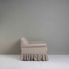  Side View of Curtain Call Love Seat in Laidback Linen Pearl Grey - By NiX 
