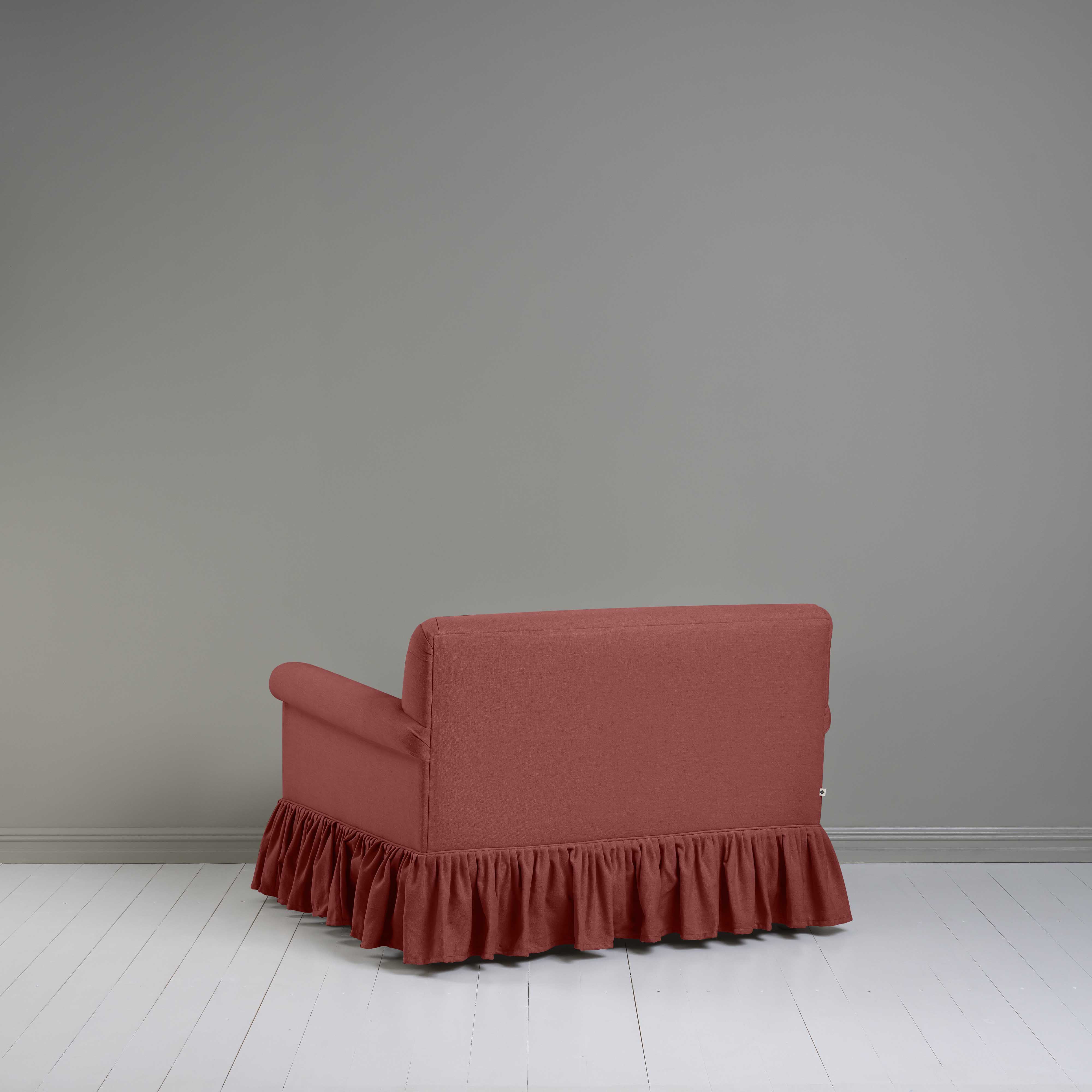  Curtain Call Love Seat in Laidback Linen Rouge - Nicola Harding 