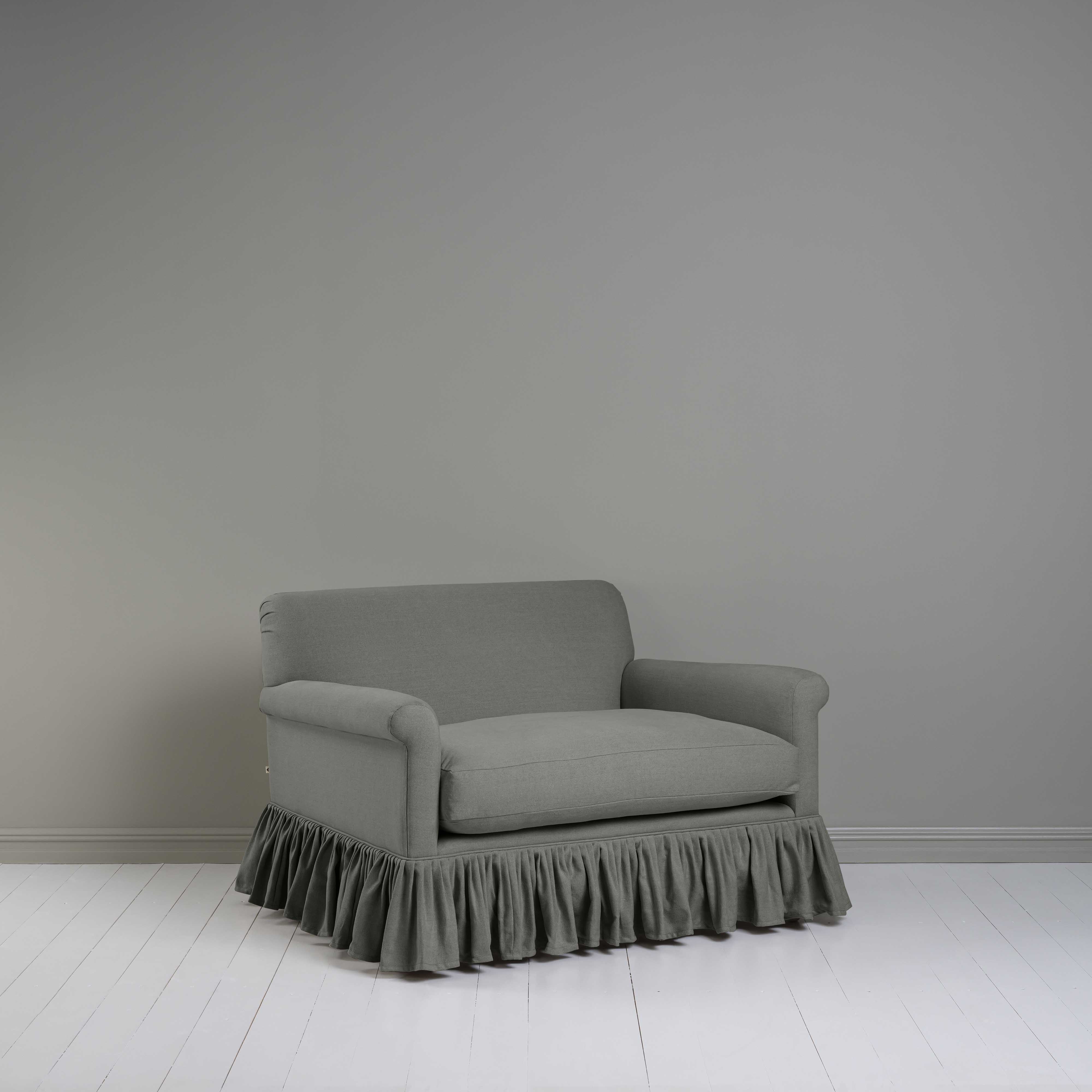  Curtain Call Love Seat in Laidback Linen Shadow - Nicola Harding 