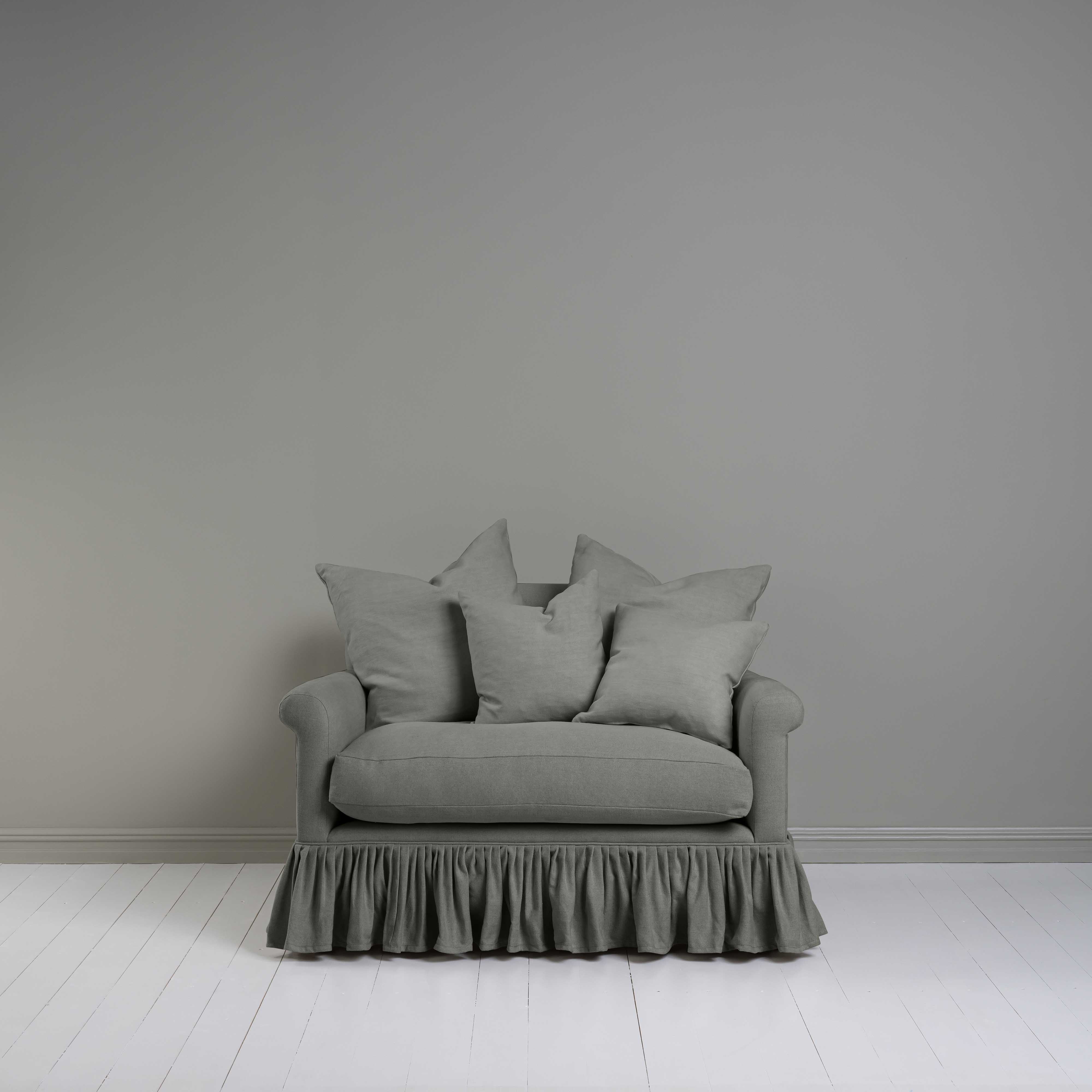  Curtain Call Love Seat in Laidback Linen Shadow 