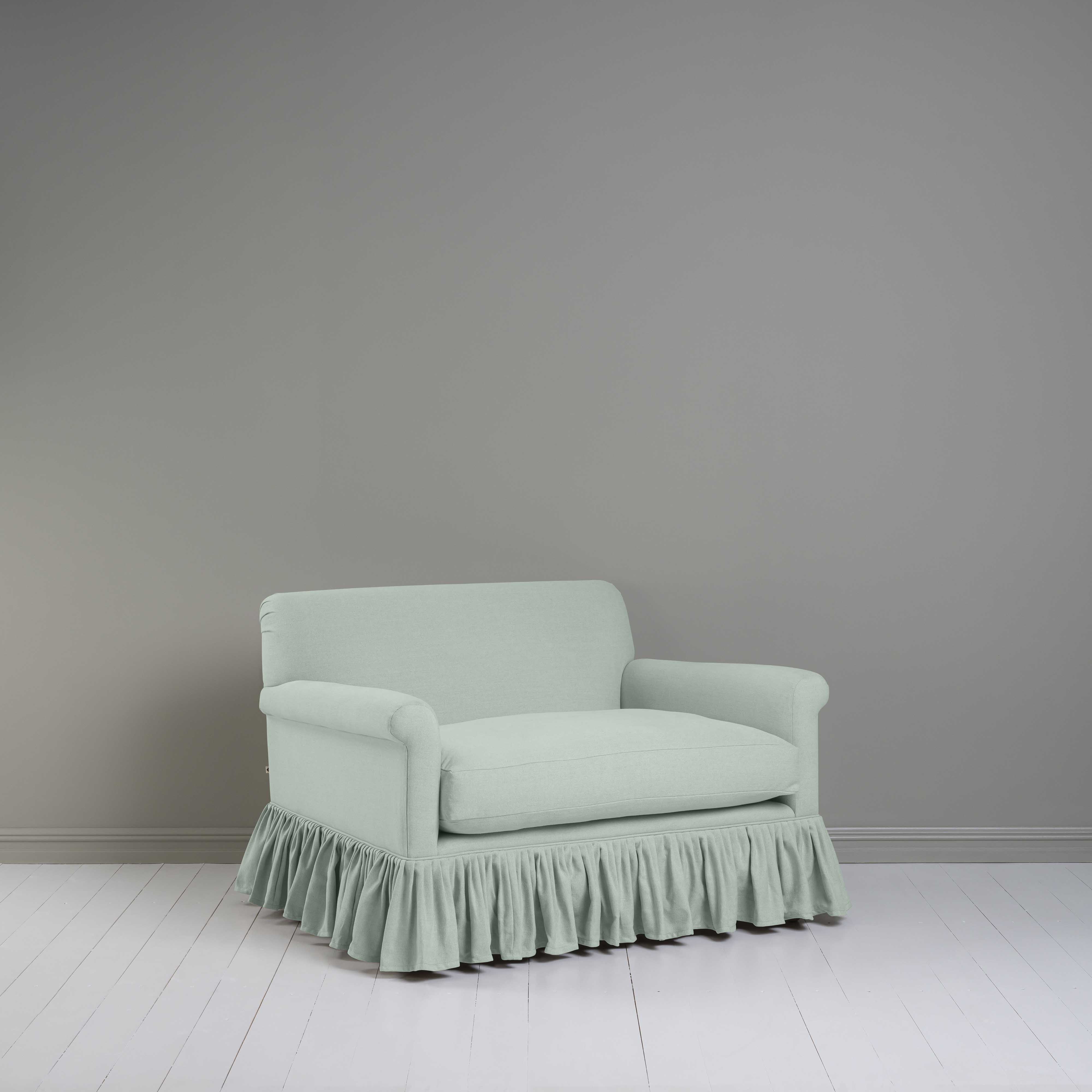  Curtain Call Love Seat in Laidback Linen Sky - NiX 