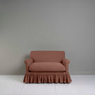  Front View of Curtain Call Love Seat in Pink(Sweet Briar) - By NiX 