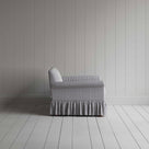  Curtain Call Love Seat in Ticking Cotton, Blue Brown - Nicola Harding 