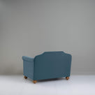  Dolittle Love Seat in Intelligent Velvet Aegean, With Back View - Nicola Harding 