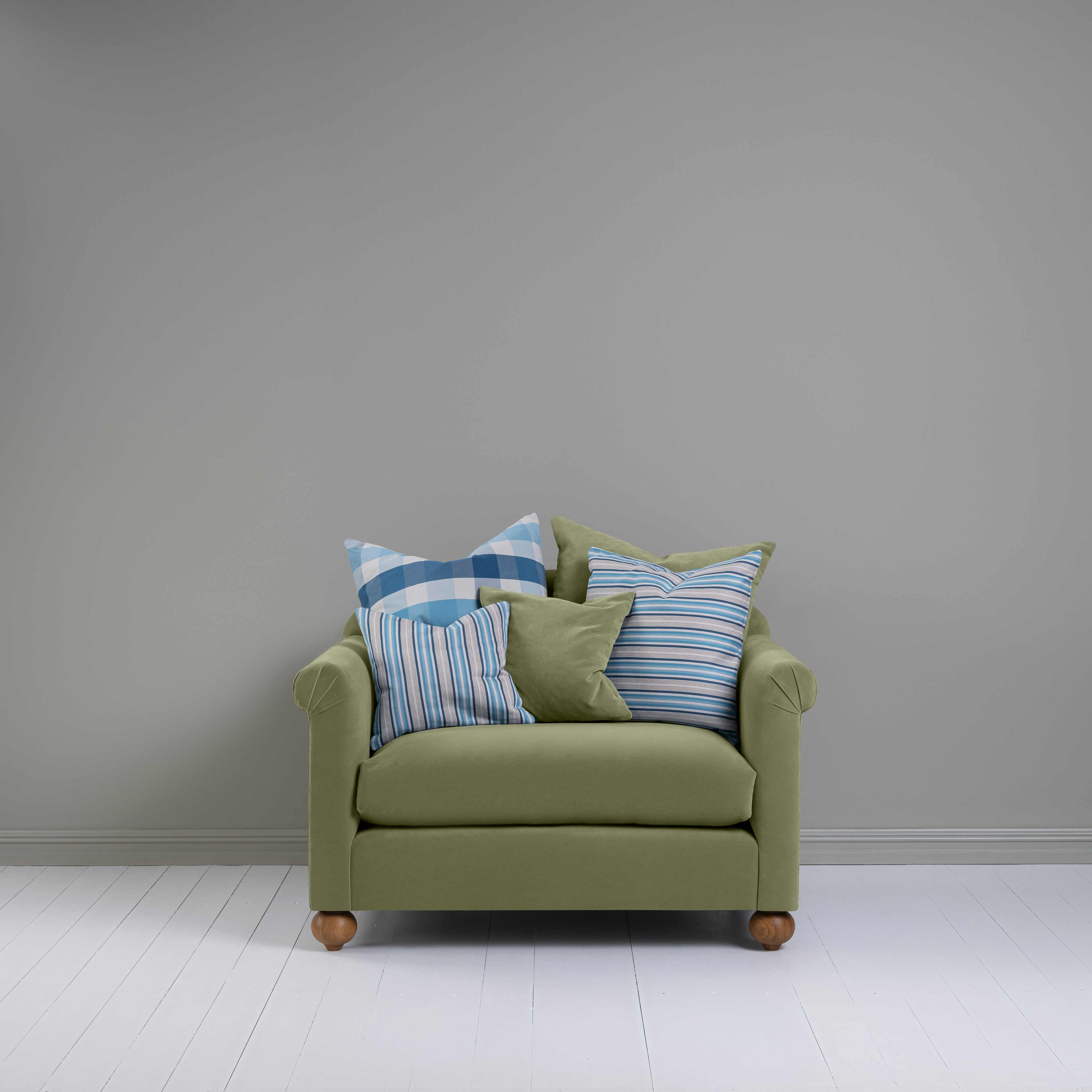  Dolittle Love Seat in Intelligent Velvet Green Tea - Nicola Harding 