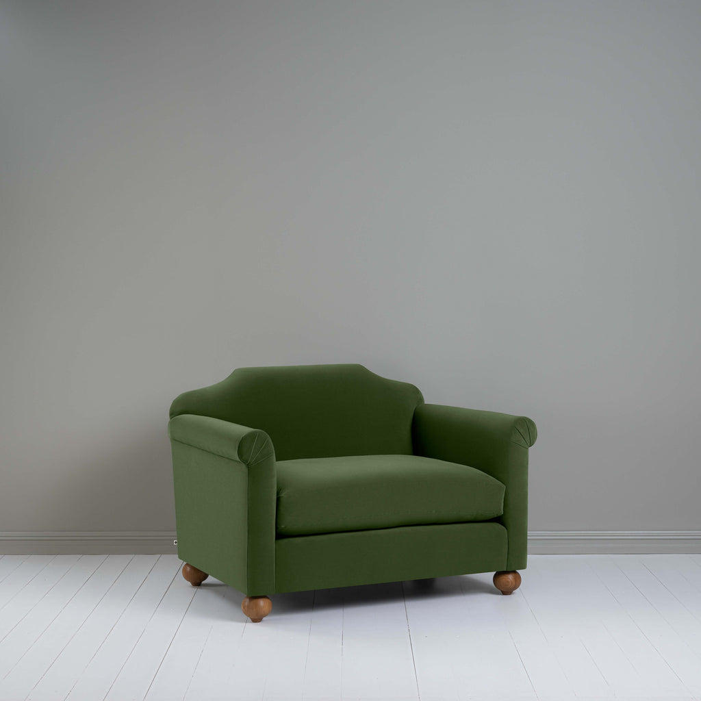  Dolittle Love Seat in Intelligent Velvet Juniper 