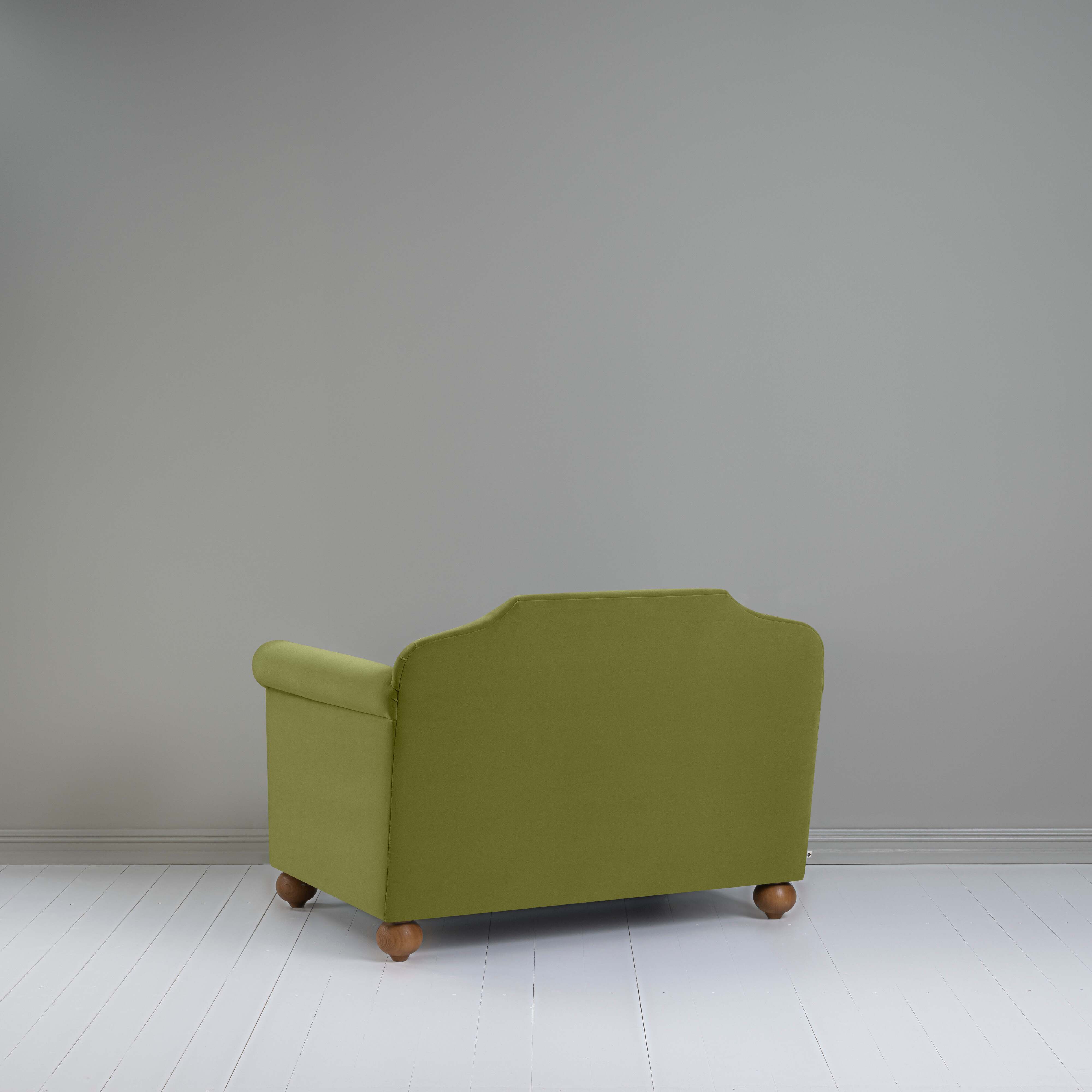  Dolittle Love Seat in Intelligent Velvet Lawn - Nicola Harding 