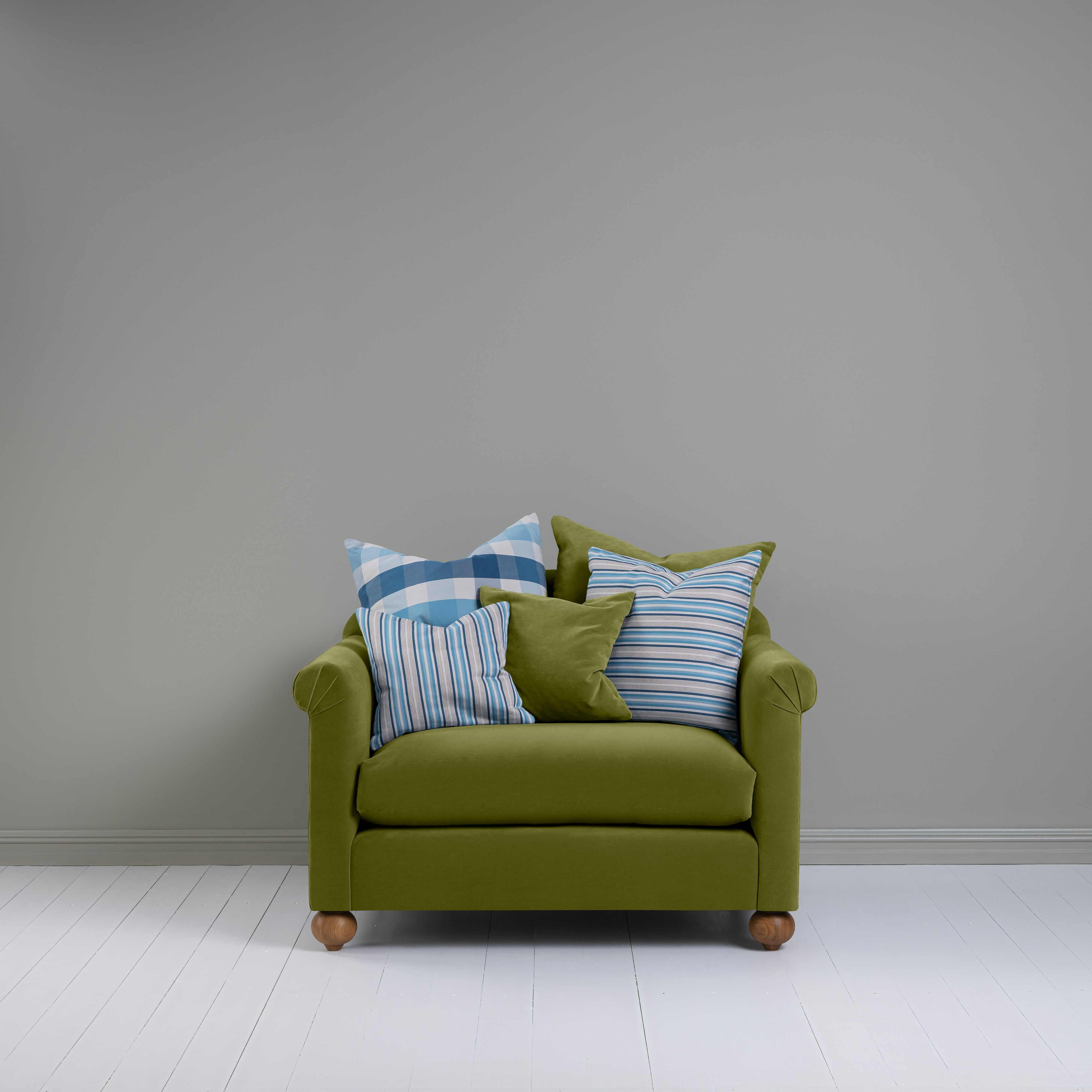  Dolittle Love Seat in Intelligent Velvet Lawn - Nicola Harding 