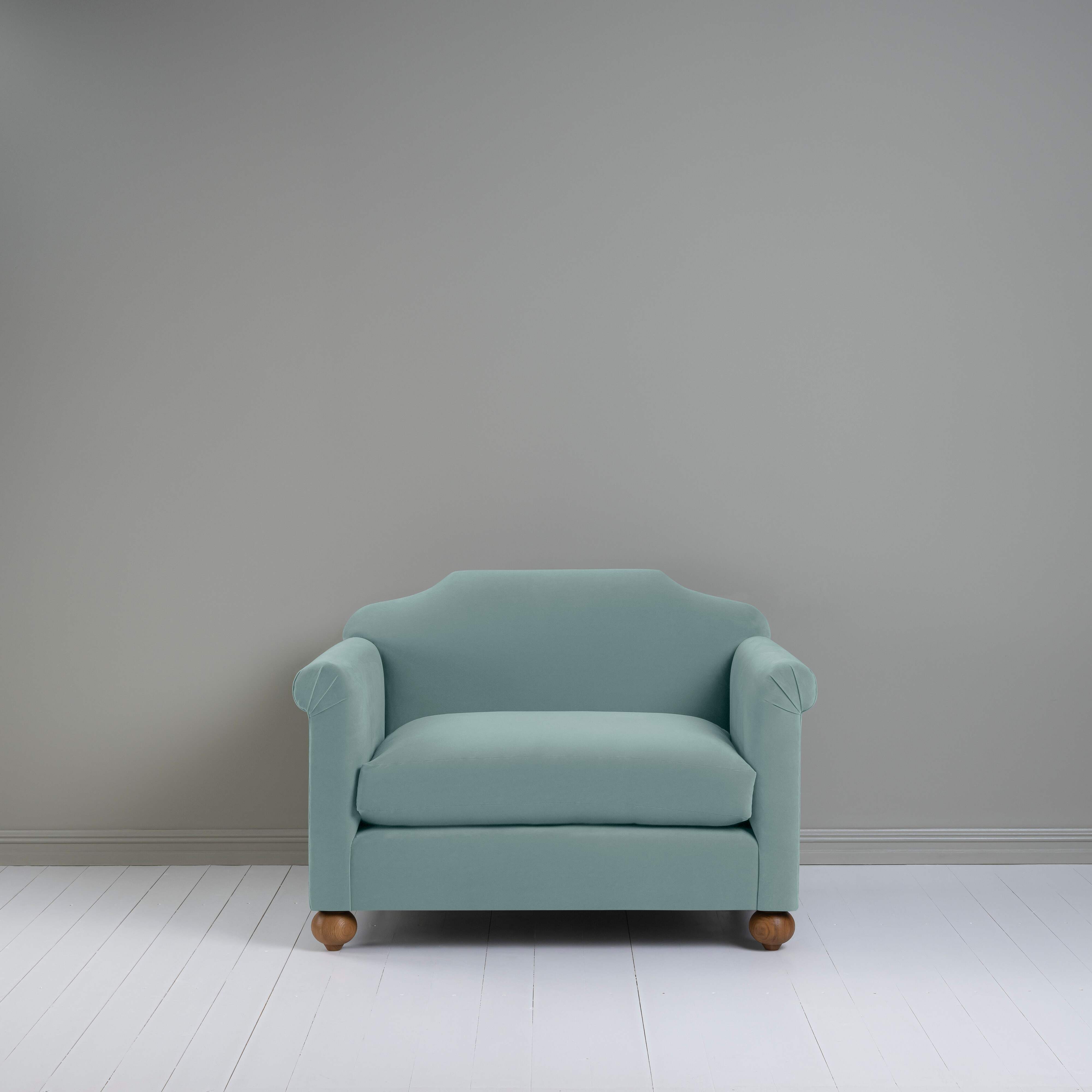  Dolittle Love Seat in Intelligent Velvet Mineral 