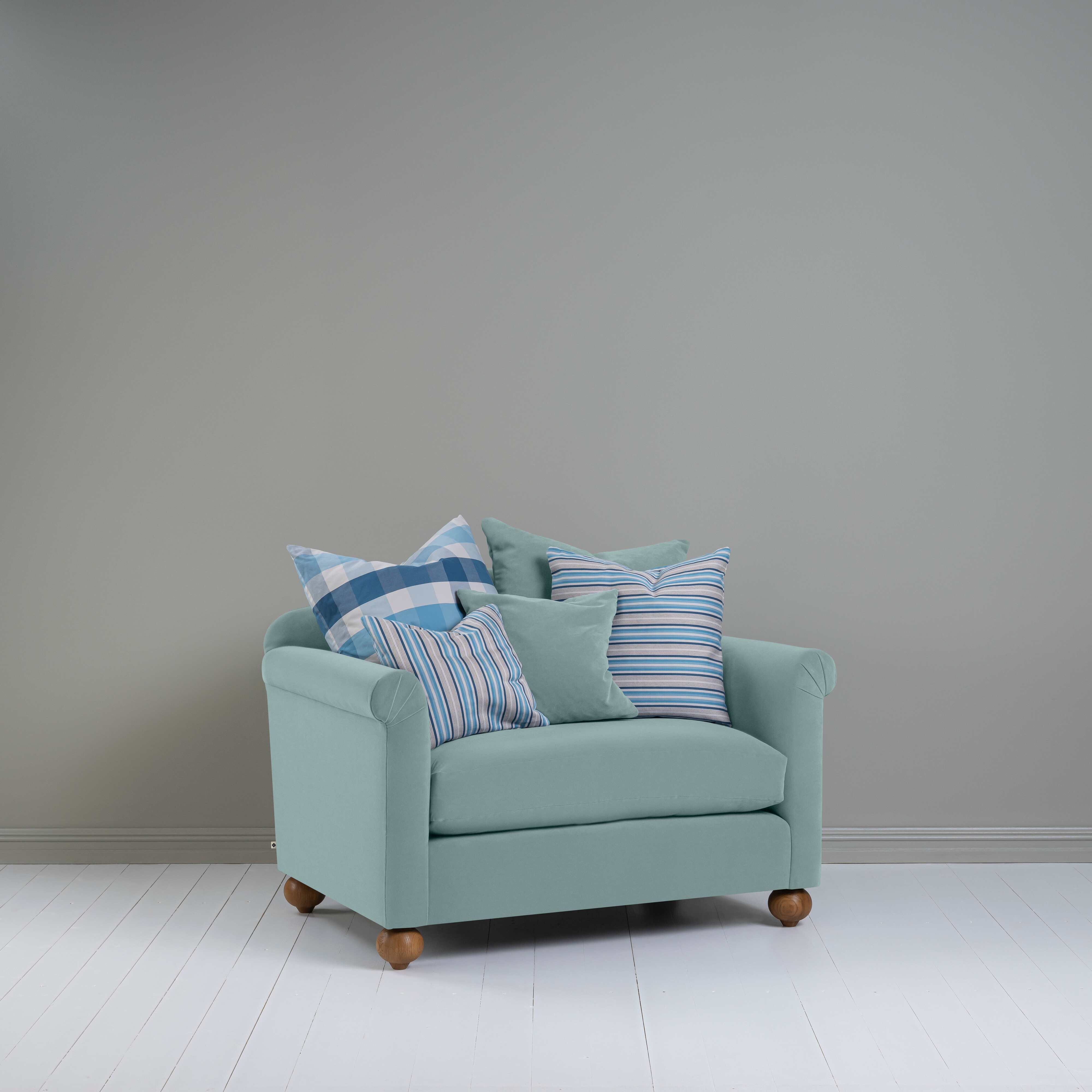  Dolittle Love Seat in Intelligent Velvet Mineral 