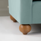  Dolittle Love Seat in Intelligent Velvet Mineral Round Foot - NiX 