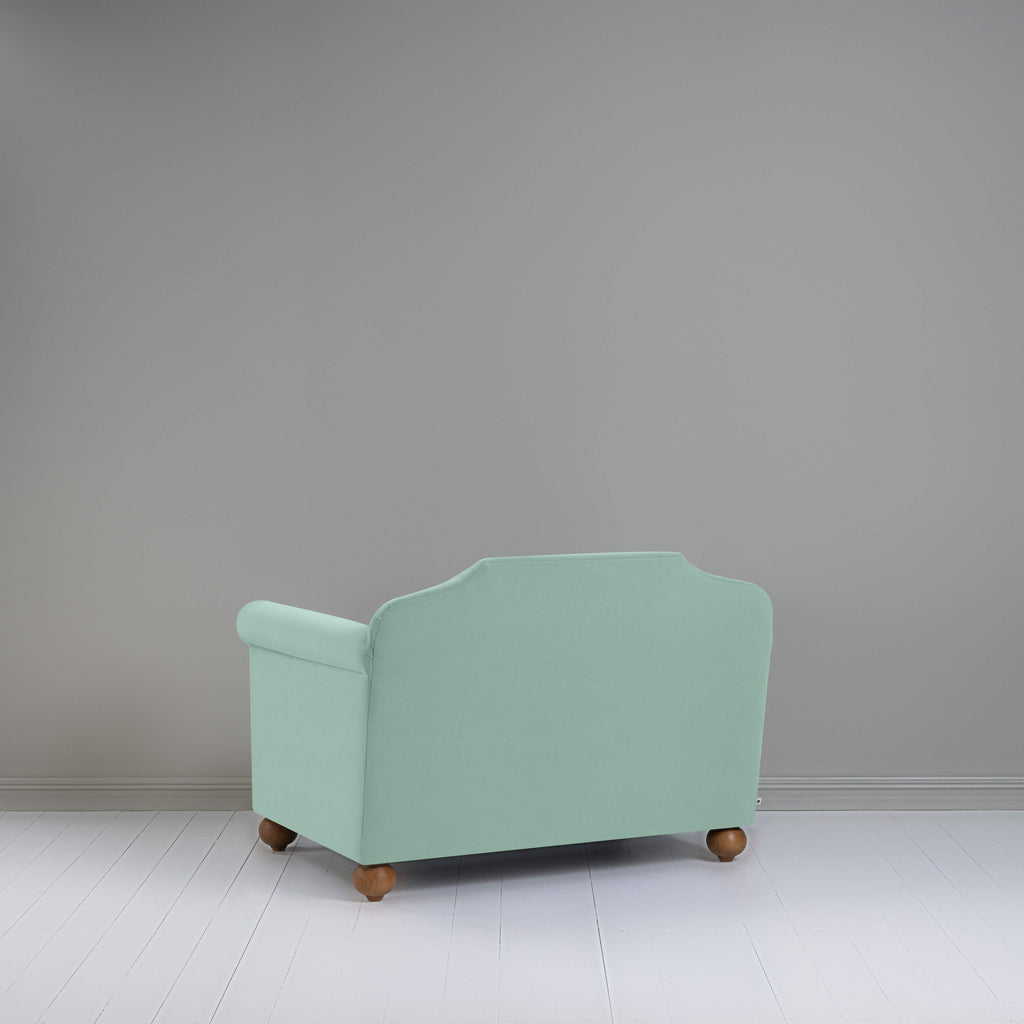  Dolittle Love Seat in Intelligent Velvet Sea Mist 