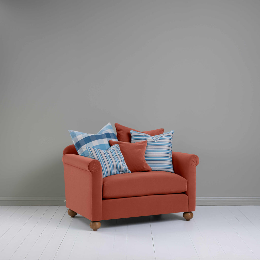  Dolittle Love Seat in Intelligent Velvet Sienna - Nicola Harding 