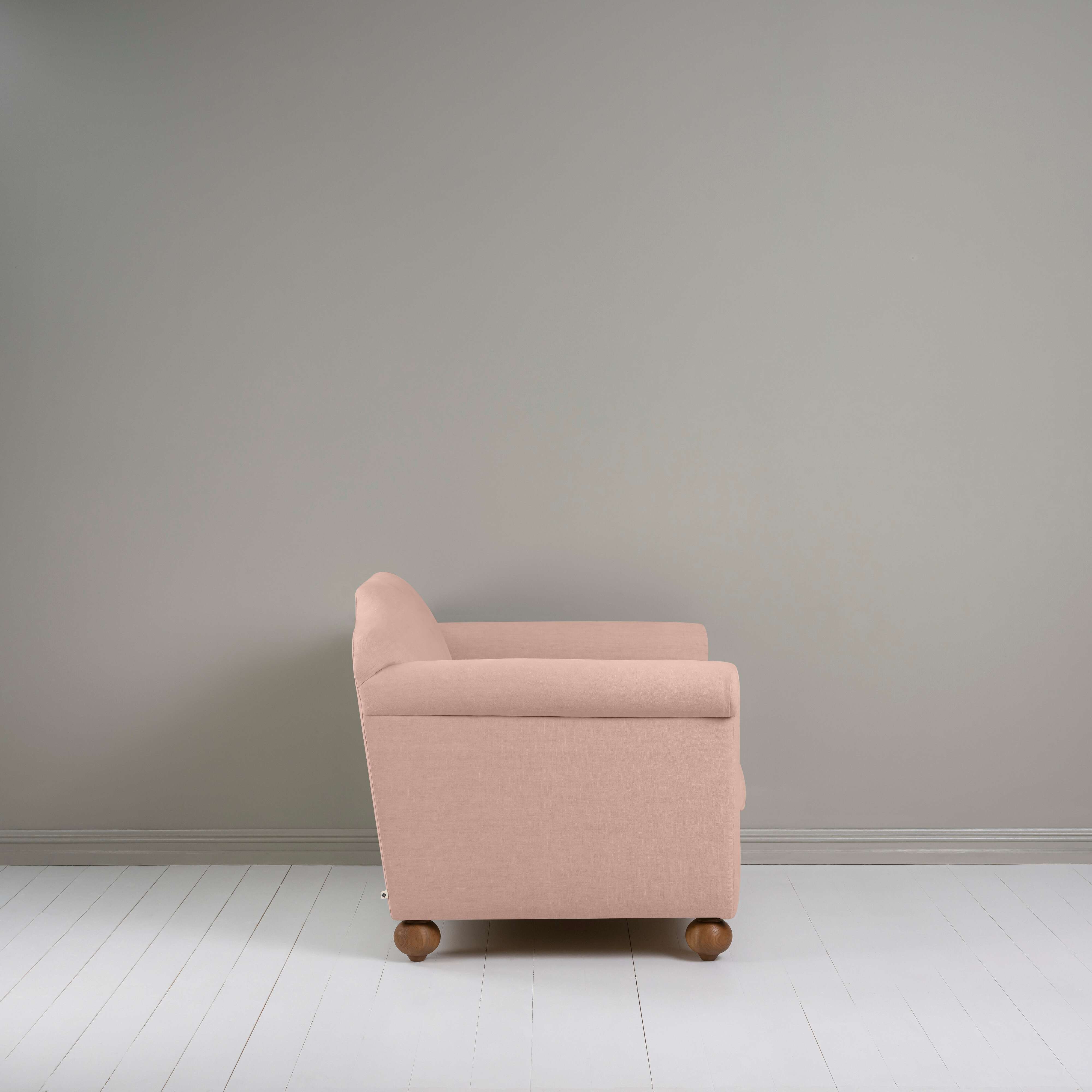  Dolittle Love Seat in Laidback Linen Dusky Pink - Nicola Harding 