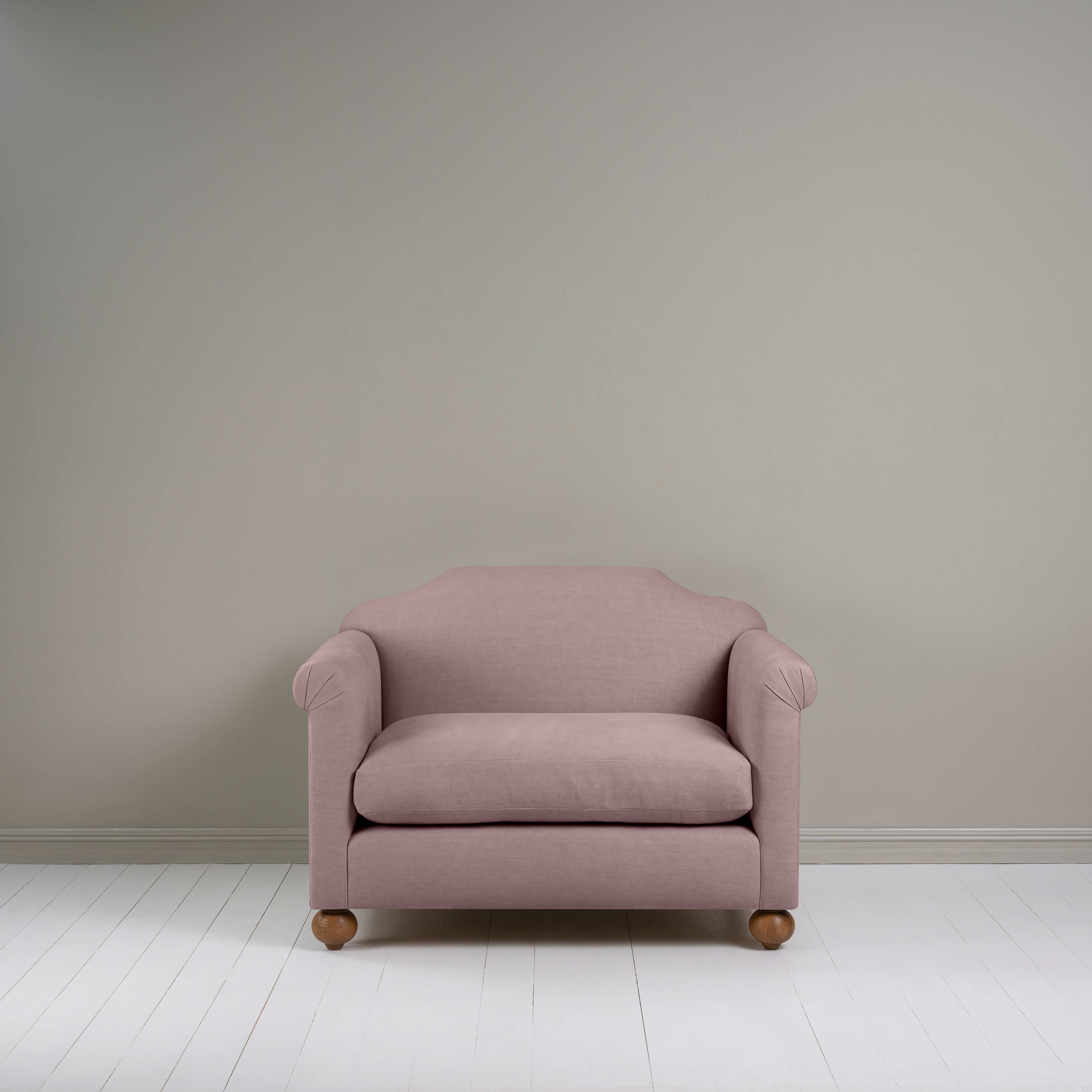  Dolittle Love Seat in Laidback Linen Heather - Nicola Harding 