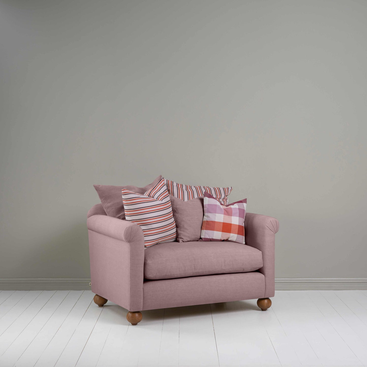 Dolittle Love Seat in Laidback Linen Heather - Nicola Harding