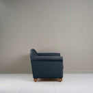  Dolittle Love Seat in Laidback Linen Midnight, Side View - Nicola Harding 