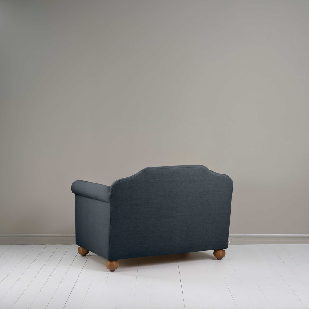  Dolittle Love Seat in Laidback Linen Midnight 