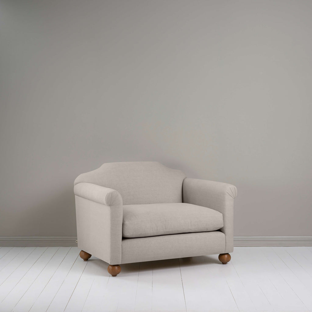  Dolittle Love Seat in Laidback Linen Pearl Grey 