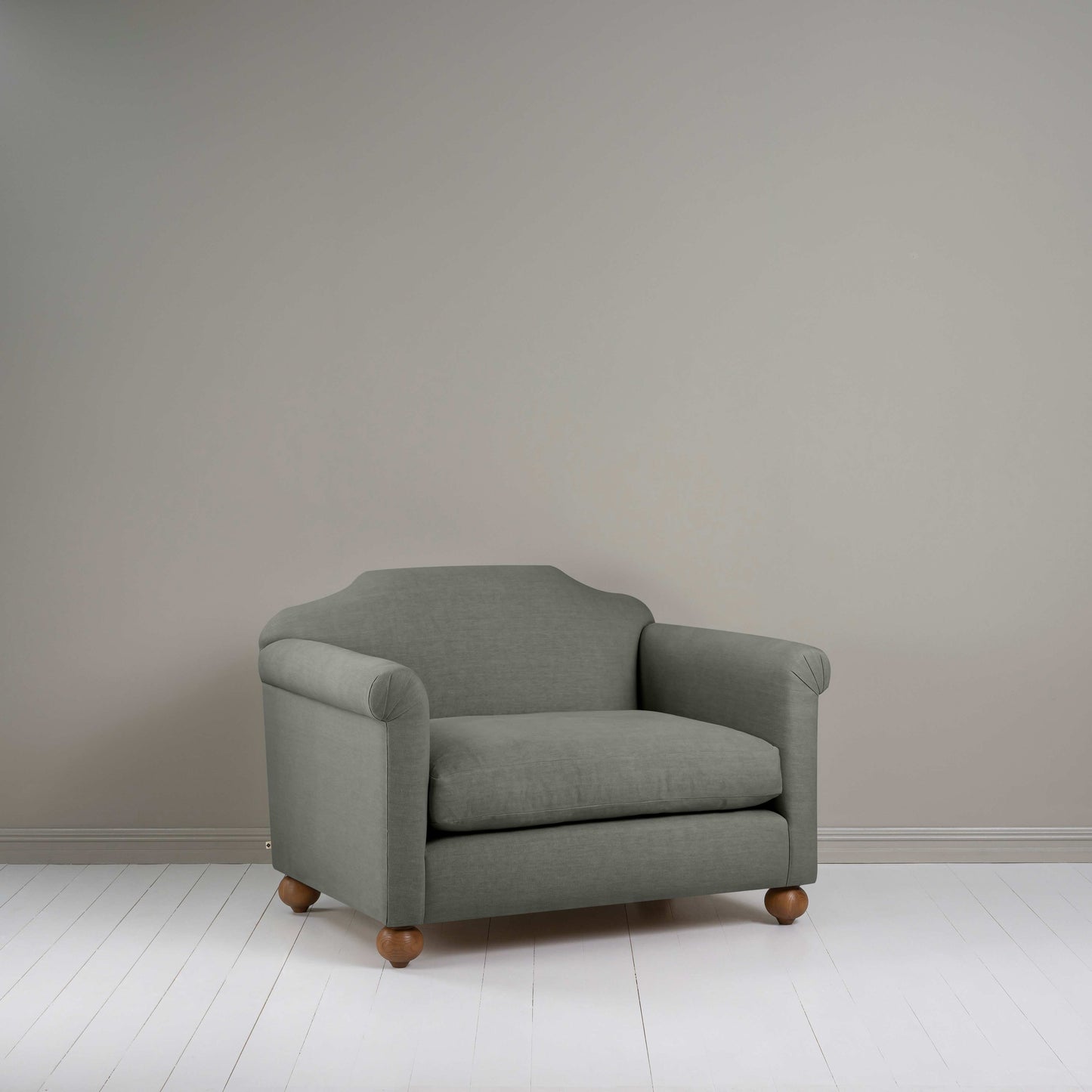 Dolittle Love Seat in Laidback Linen Shadow