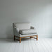 image of Front Row Love Seat Upholstered Bench in Ticking Cotton Aqua Brown