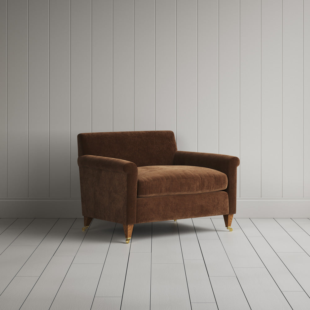 Idler Love Seat in Classic Corduroy Tobacco