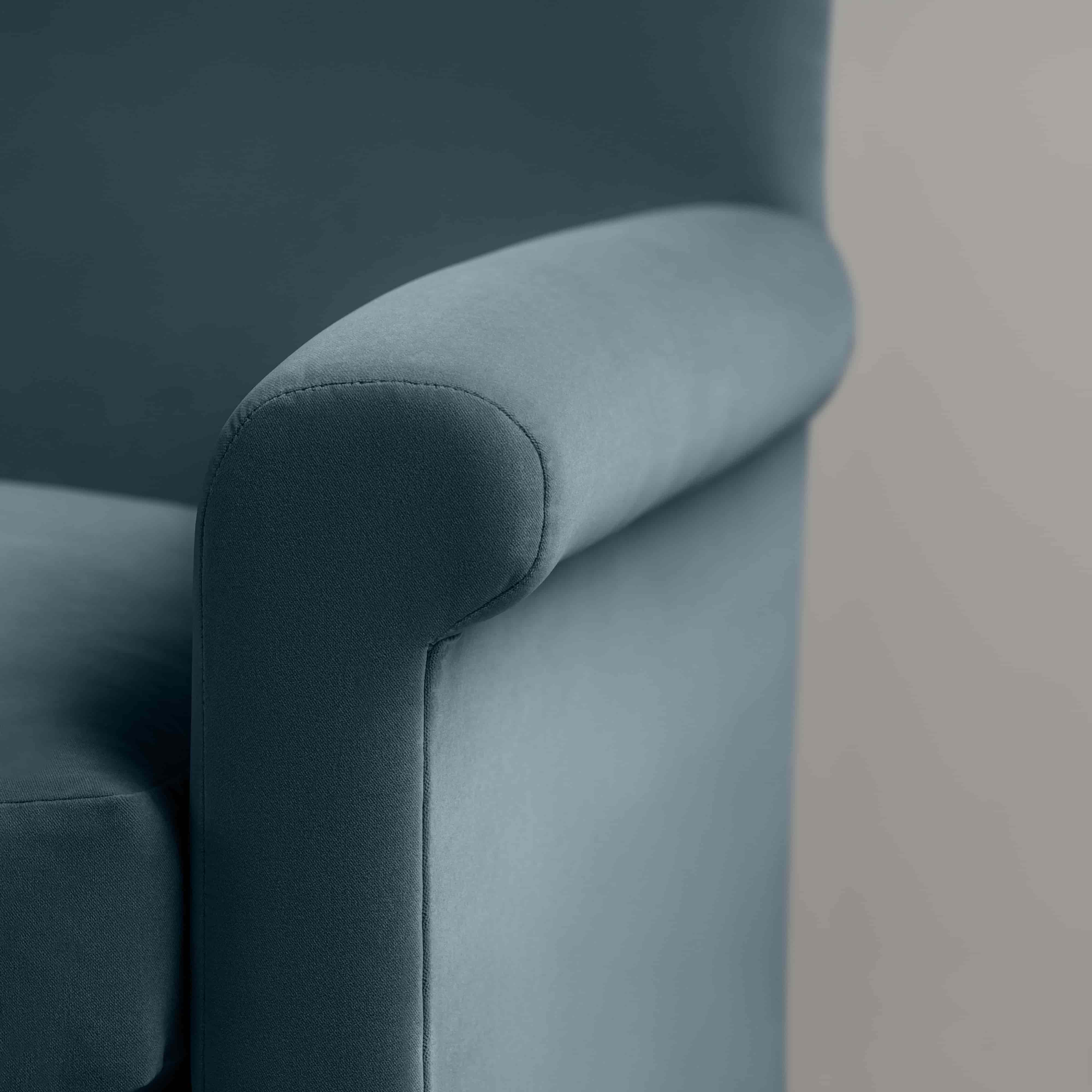  Idler Love Seat in Intelligent Velvet Aegean - Nicola Harding 