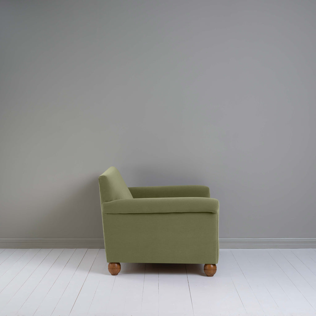  Idler Love Seat in Intelligent Velvet Green Tea - Nicola Harding 