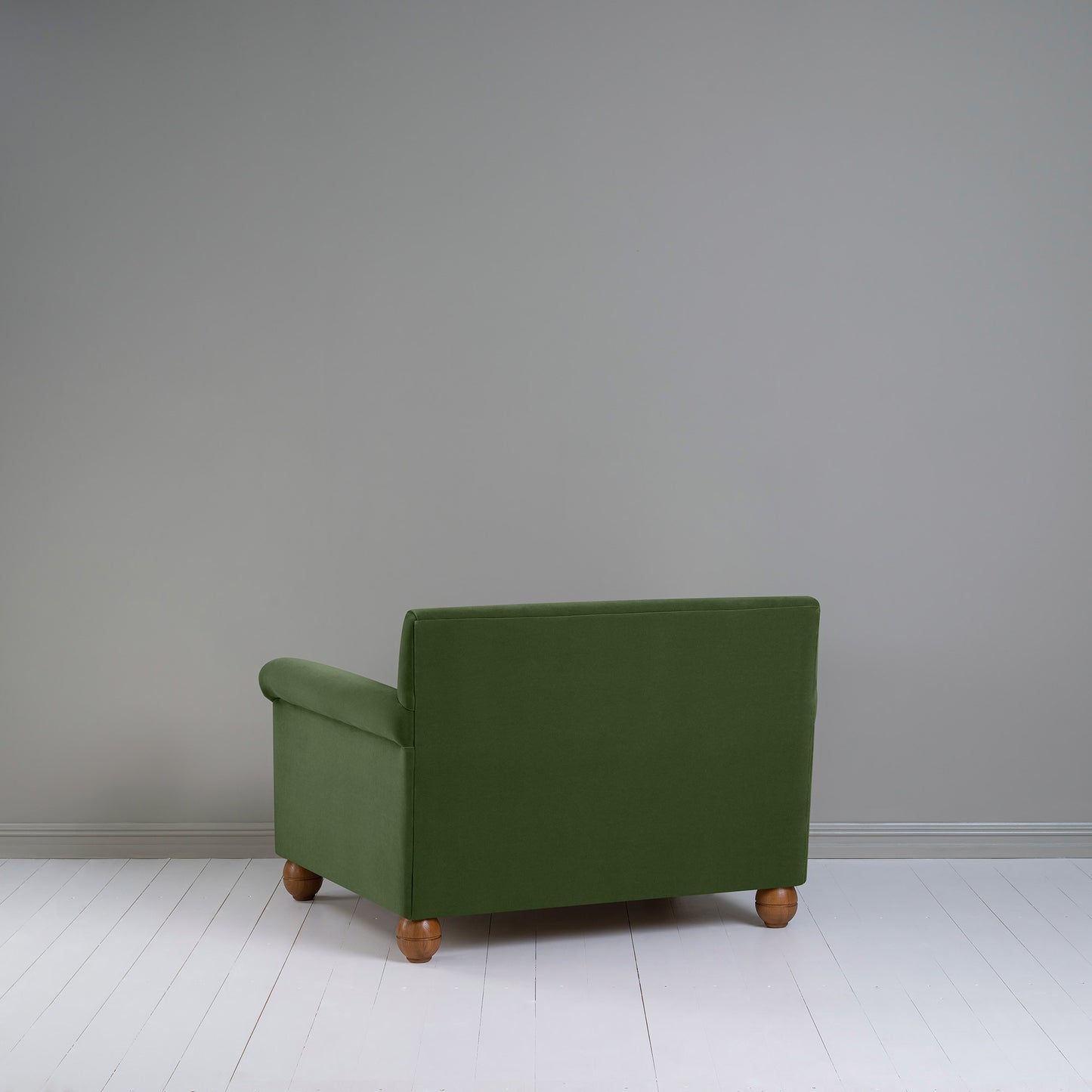 Idler Love Seat in Intelligent Velvet Juniper - Nicola Harding