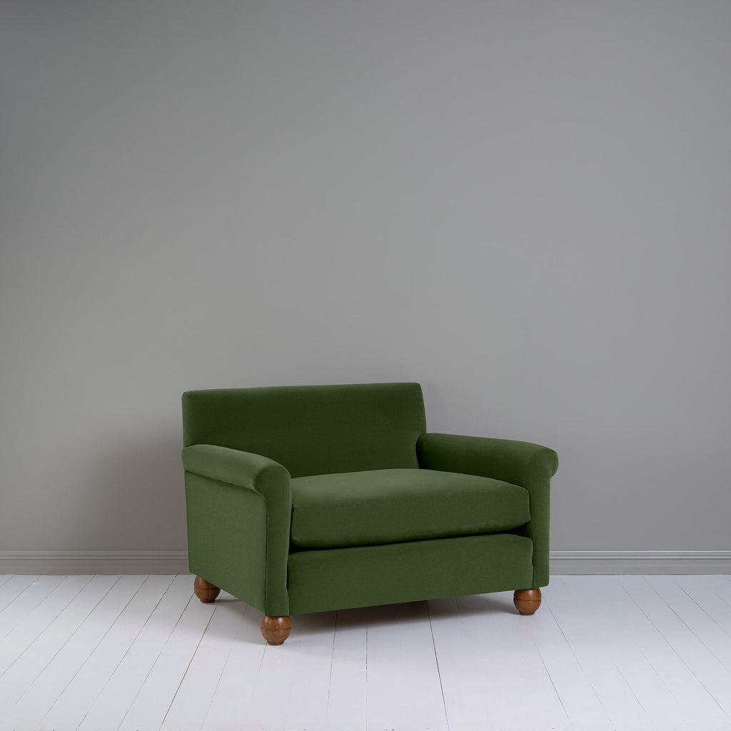  Idler Love Seat in Intelligent Velvet Juniper - Nicola Harding 