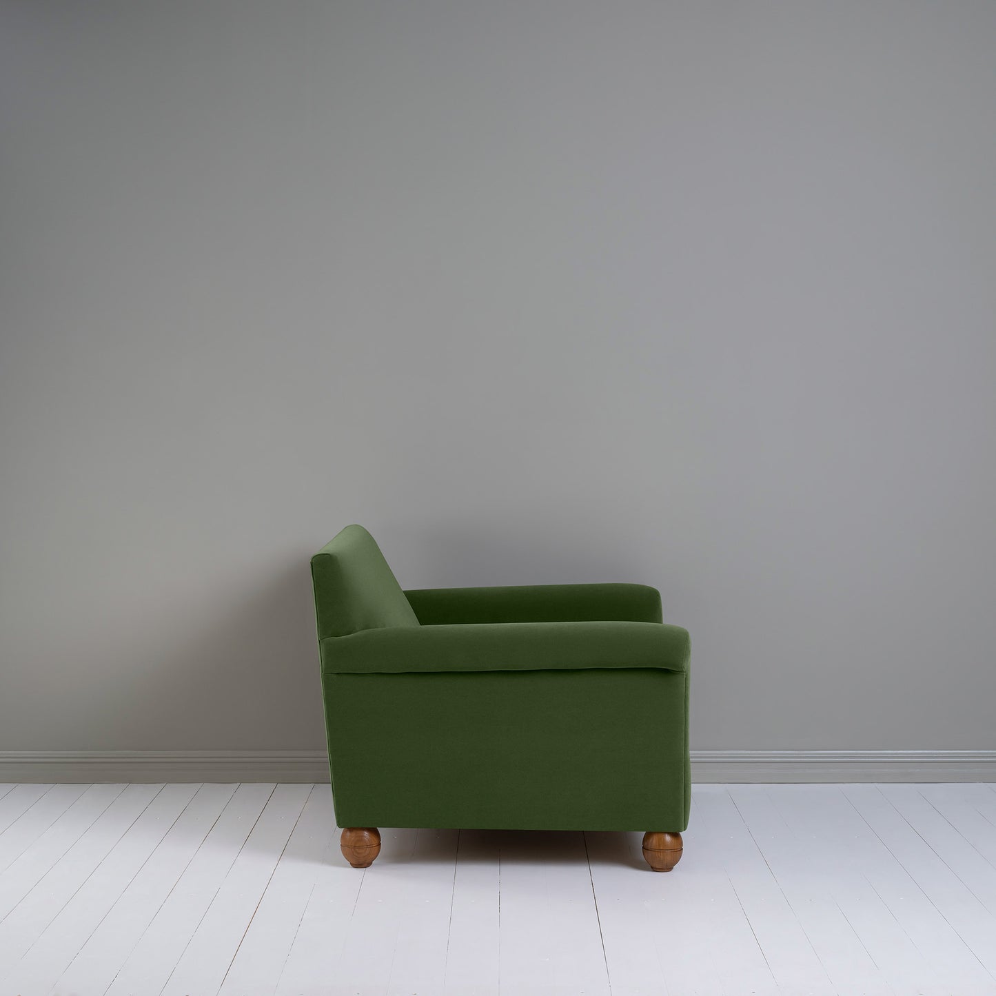 Idler Love Seat in Intelligent Velvet Juniper - Nicola Harding