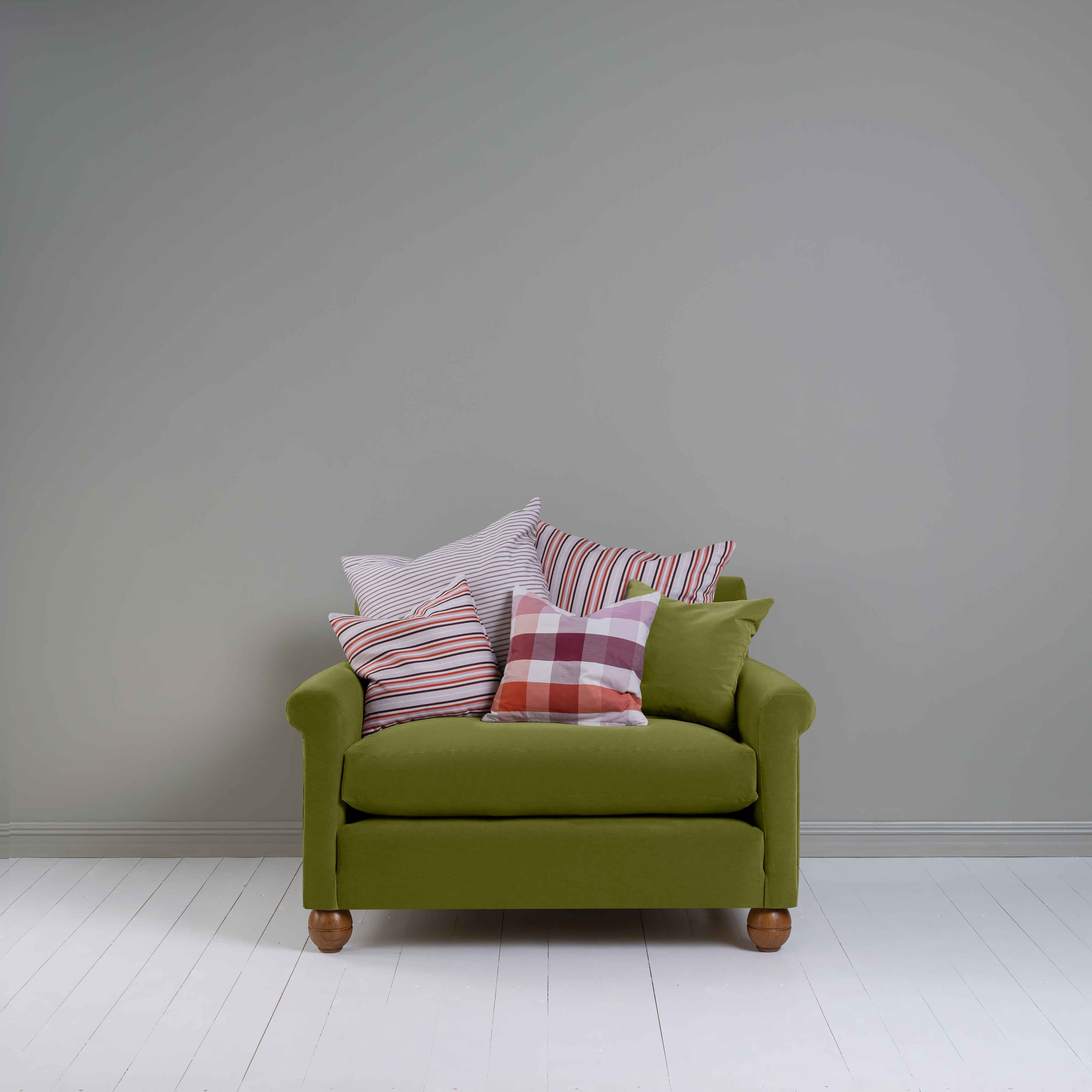  Idler Love Seat in Intelligent Velvet Lawn - Nicola Harding 