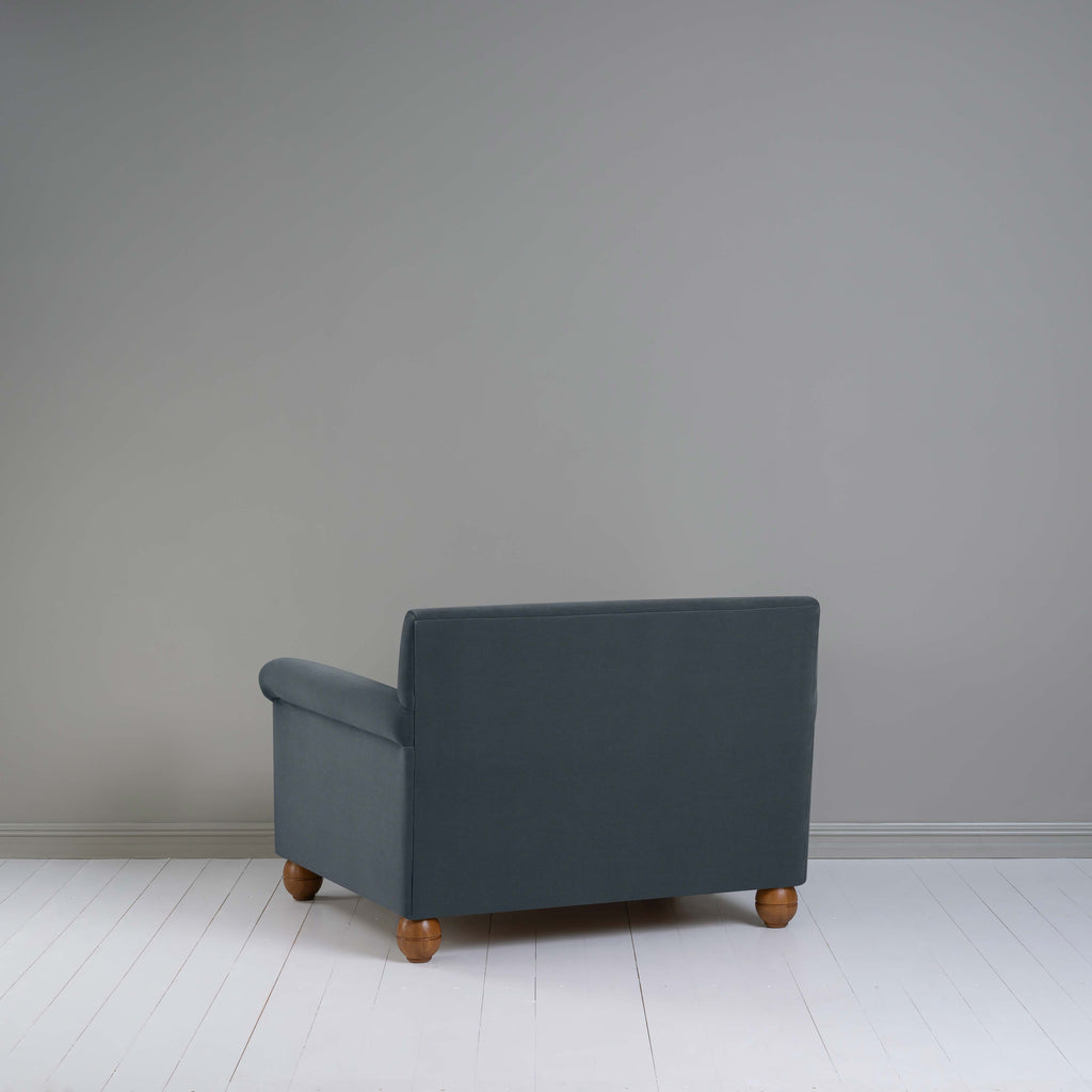  Idler Love Seat in Intelligent Velvet Mercury - Nicola Harding 