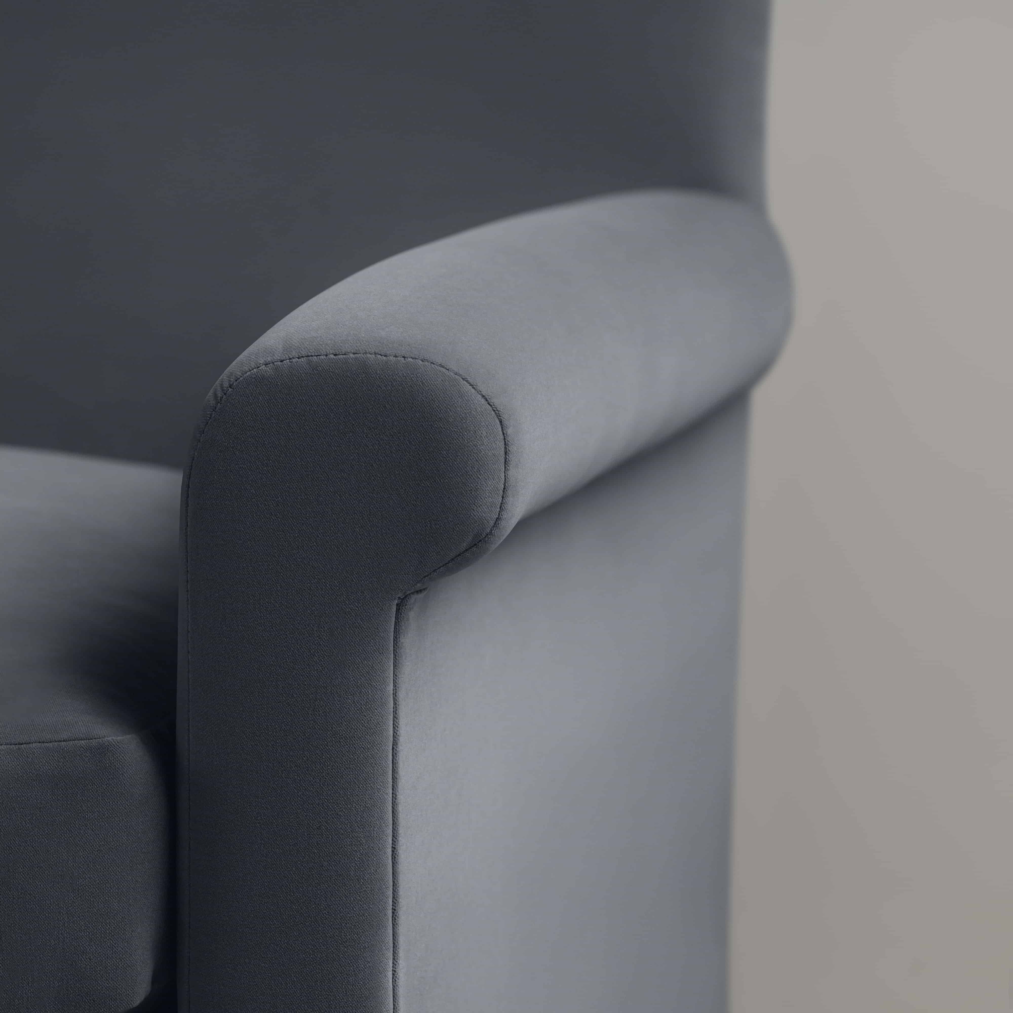  Idler Love Seat in Intelligent Velvet Mercury - Nicola Harding 