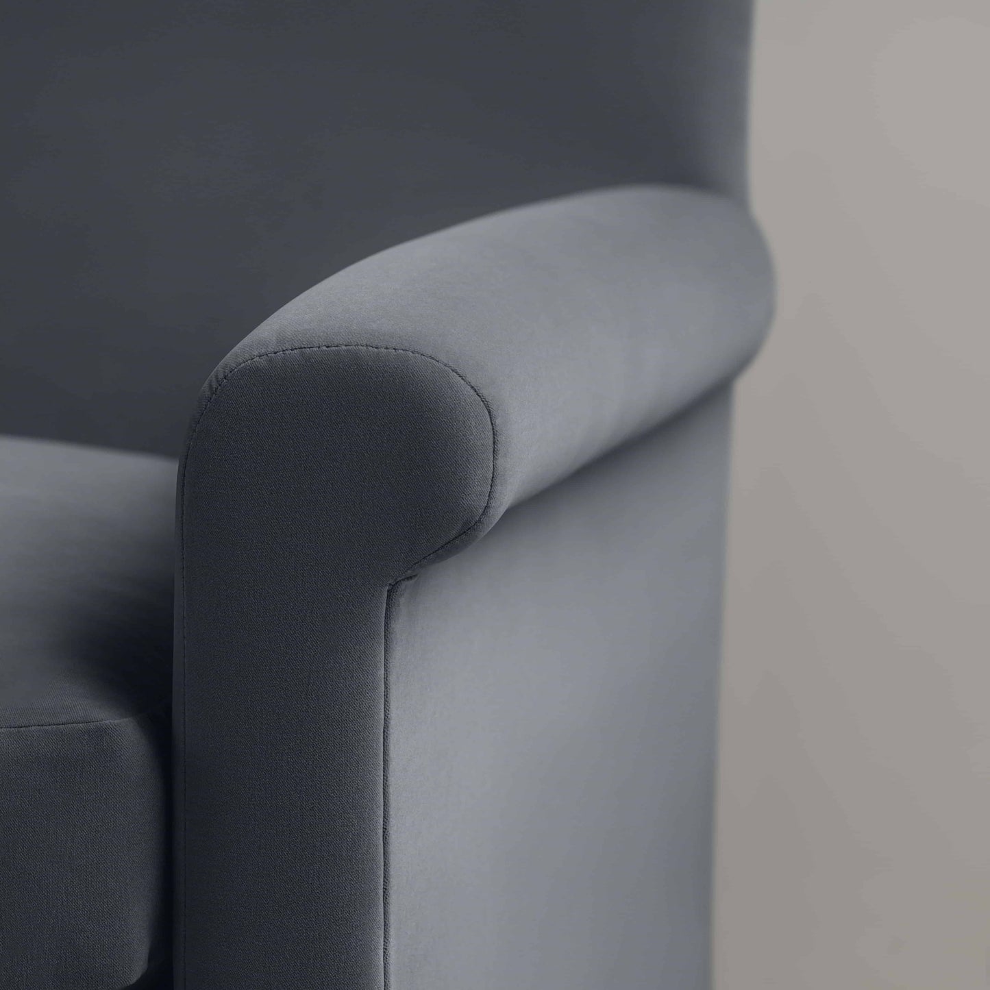 Idler Love Seat in Intelligent Velvet Mercury