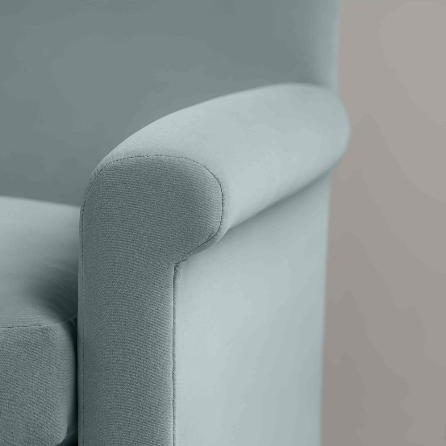 Idler Love Seat in Intelligent Velvet Mineral - Nicola Harding