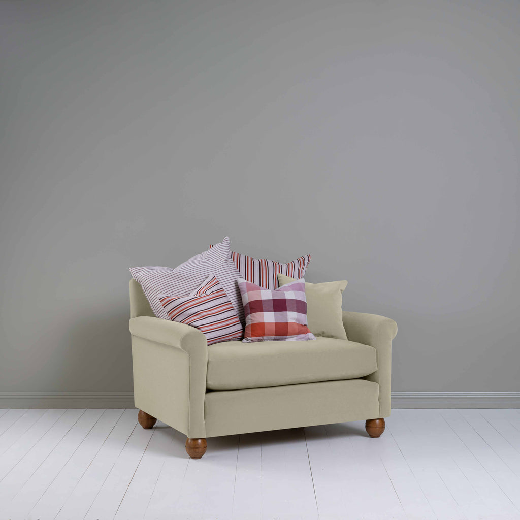  Idler Love Seat in Intelligent Velvet Moonstone - Nicola Harding 